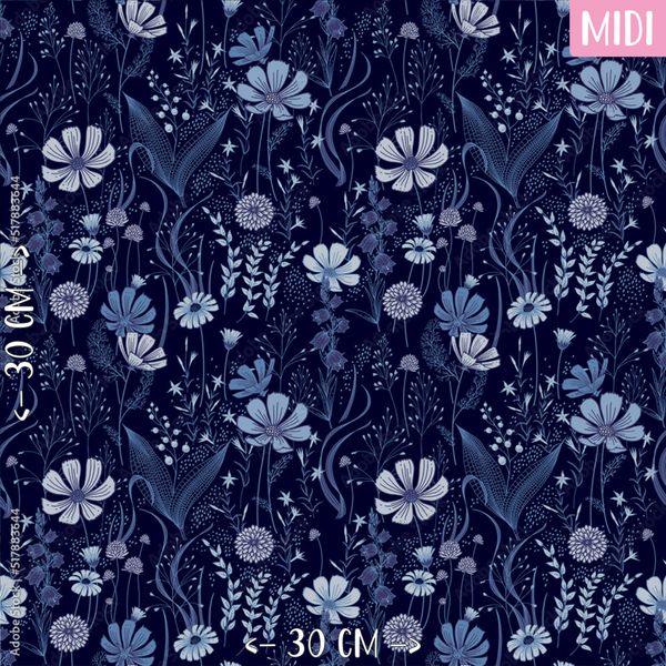 Blue mini flowerfield
